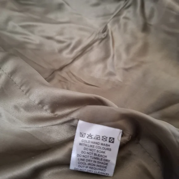 Meshki Simone Lined Oversized Blazer Button Olive Jacket Size Medium New - Picture 15 of 16